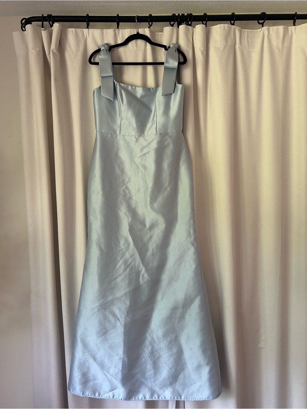 Alfred Sung Bow Shoulder Dress - size 10 R in color MIST